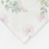 かわいいマンガのパンダ花風船模様 フリースブランケット (角)