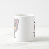 かわいいマンガのブリティッシュ・ショートヘア コーヒーマグカップ (中央)