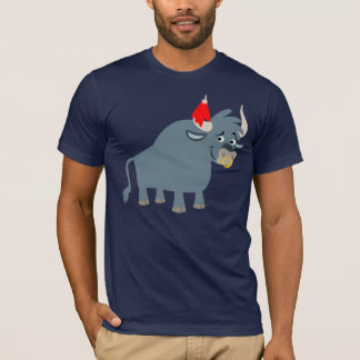 かわいいマンガのブルTシャツ Tシャツ