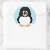 かわいいマンガのペンギン ラウンドシール (バッグ)