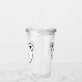 かわいいマンガのホッキョクグマ アクリルタンブラー (右)