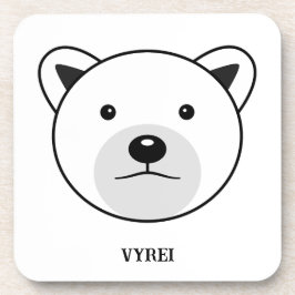 かわいいマンガのホッキョクグマ コースター