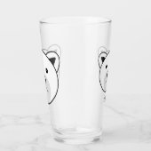 かわいいマンガのホッキョクグマ タンブラーグラス (右)