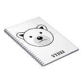 かわいいマンガのホッキョクグマ ノートブック (右側)