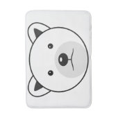 かわいいマンガのホッキョクグマ バスマット (正面縦)
