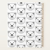 かわいいマンガのホッキョクグマ プランナー手帳 (裏面)