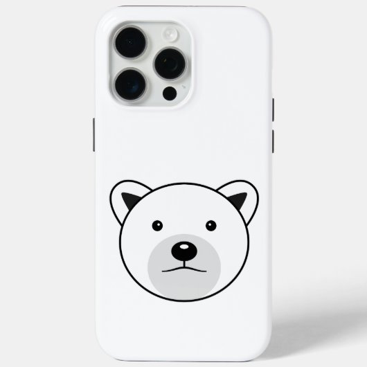 かわいいマンガのホッキョクグマ Case-Mate iPhoneケース (裏面)