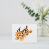 かわいいマンガのボブキャットビジネスカード 名刺 (スタンド正面)