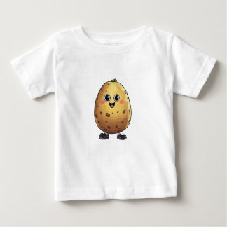 かわいいマンガのポテトの喜び ベビーTシャツ
