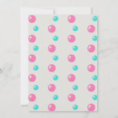 かわいいマンガのマーメイド誕生日招待状|海パーティー 招待状 (裏面)