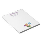 かわいいマンガのメイドハウスクリーニングサービス ノートパッド (アングル)