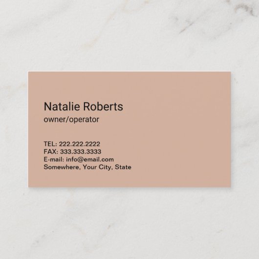 かわいいマンガのメイドハウスクリーニングサービス 名刺 (裏面)