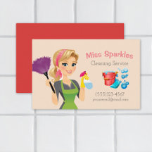 かわいいマンガのメイドハウスクリーニングサービス