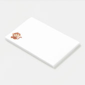 かわいいマンガのモンキーノート ポストイット (アングル)