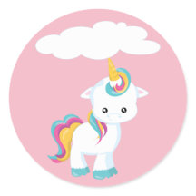 かわいいマンガのユニコーン（クラウド搭載）