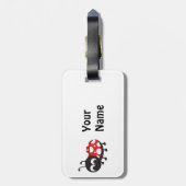 かわいいマンガのラディバグ ラゲッジタグ (裏面縦)