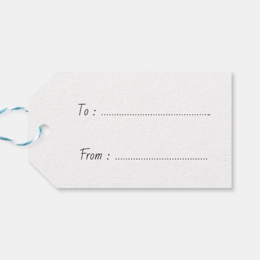 かわいいマンガのラブバードピンクハートバレンタインデー ギフトタグ (裏面横)