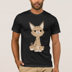 かわいいマンガのリンクスTシャツ Tシャツ