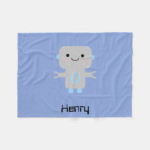 かわいいマンガのロボットブルー