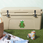 かわいいマンガの亀 シール (クーラー)