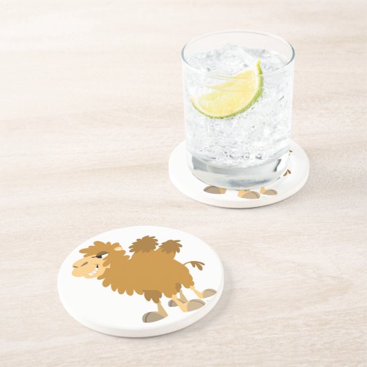 かわいいマンガの二つのハンプドキャメルコースター コースター (側面)