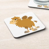 かわいいマンガの二面式ラクダのコースターセット コースター (左側)