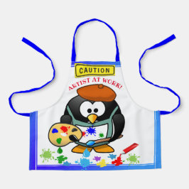 かわいいマンガの作家の作品、子供たち エプロン