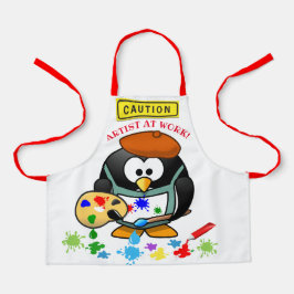 かわいいマンガの作家の作品、子供たち エプロン