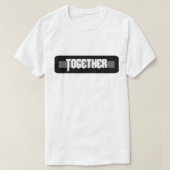 かわいいマンガの動物男性へデザインと女性 Tシャツ (デザイン正面)