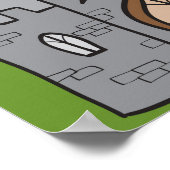 かわいいマンガの城 ポスター (角)