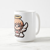 かわいいマンガの天使 コーヒーマグカップ (正面右)