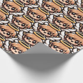 かわいいマンガの天使 ラッピングペーパー (角)