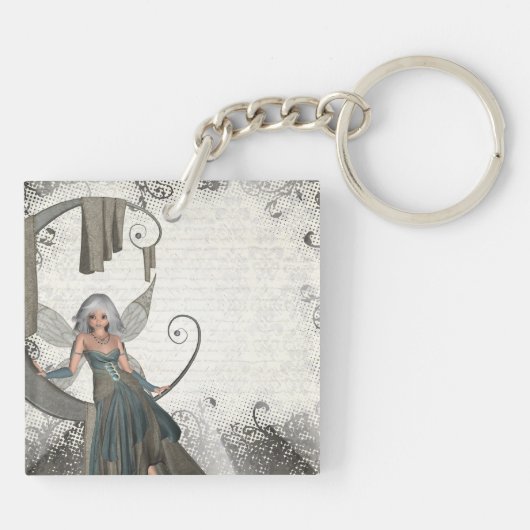 かわいいマンガの妖精 キーホルダー (裏面)