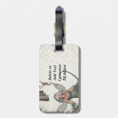 かわいいマンガの妖精 ラゲッジタグ (裏面縦)