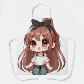 かわいいマンガの少女|過去記事 エプロン (正面)