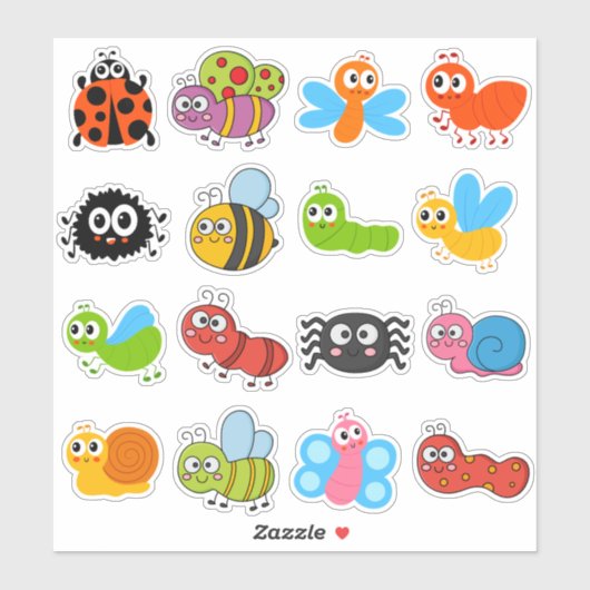 かわいいマンガの怖いザクロ シール (シート)