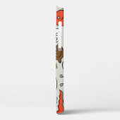 かわいいマンガの怪物：シームレスな背景 Case-Mate iPhoneケース (裏面 / 左)