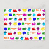 かわいいマンガの怪物 ポストカード (正面)