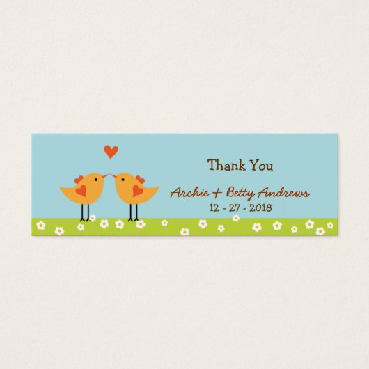 かわいいマンガの愛の鳥結婚（日） (正面)