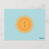 かわいいマンガの愛の鳥結婚（日） ポストカード (裏面)