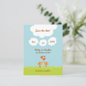 かわいいマンガの愛の鳥結婚（日） 招待状 (スタンド正面)