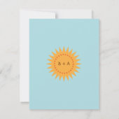 かわいいマンガの愛の鳥結婚（日） 招待状 (裏面)