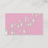 かわいいマンガの真空ハウス清掃サービス 名刺 (裏面)