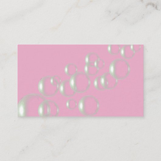 かわいいマンガの真空ハウス清掃サービス 名刺 (裏面)