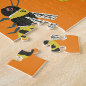 かわいいマンガの芸術作品新聞動物 ジグソーパズル (側面)