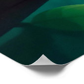 かわいいマンガの青い鳥 ポスター (角)