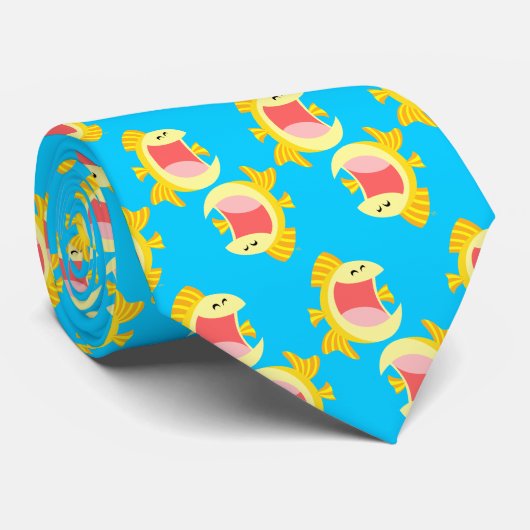 かわいいマンガの魚のネクタイ ネクタイ (ロール)