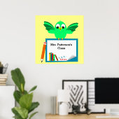 かわいいマンガの鳥のクラスポスター ポスター (ホームオフィス)