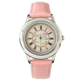 かわいいマンガの鳥の子供 腕時計