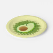 かわいいマンガアボカド ペーパープレート (アングル)